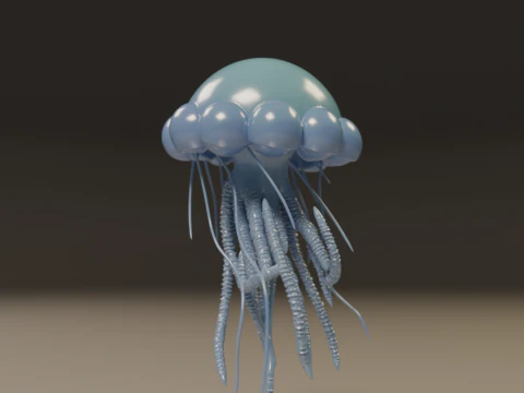 जेलिफ़िश 3D प्रिंट मॉडल