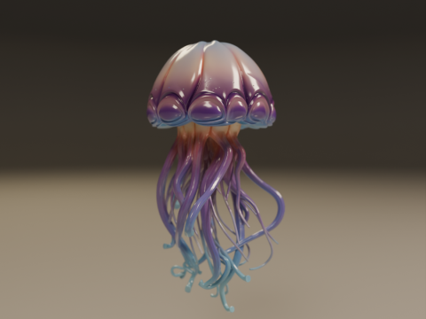 Jellyfish Model Cetak 3D