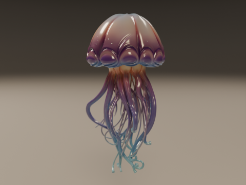 Jellyfish Model Cetak 3D