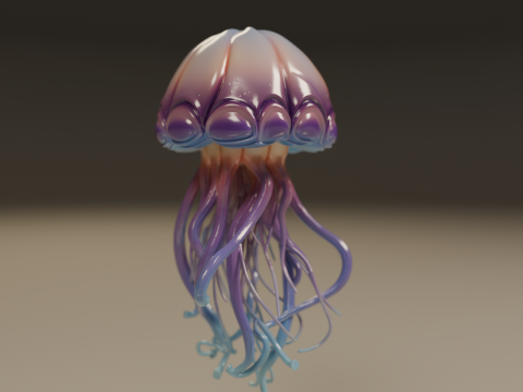Jellyfish Model Cetak 3D