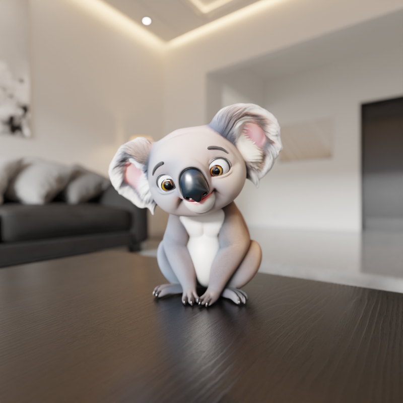 Koala Modello di stampa 3D .c4d .max .obj .3ds .fbx .stl .blend