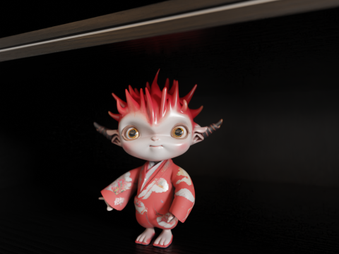 Japanese oni 3D Print Model