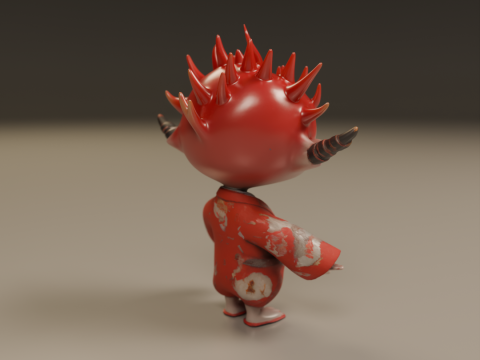 Japanese oni 3D-Druckmodell