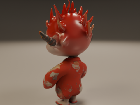 Japanese oni 3D-Druckmodell