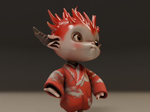 Japanese oni 3D-Druckmodell