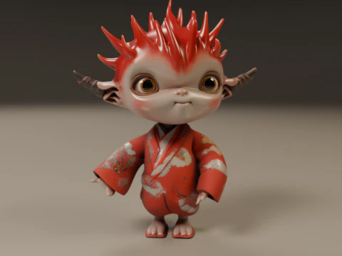 Japanese oni 3D Print Model