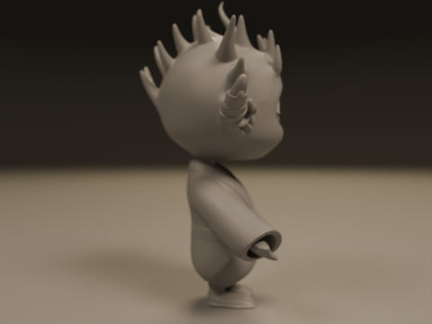 Japanese oni 3D-Druckmodell