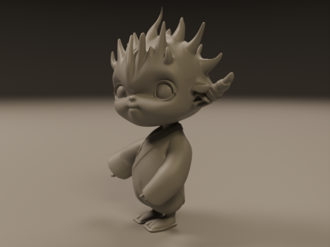 Japanese oni 3D-Druckmodell