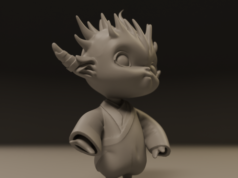 Japanese oni 3D-Druckmodell