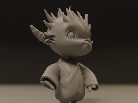 Japanese oni 3D Print Model