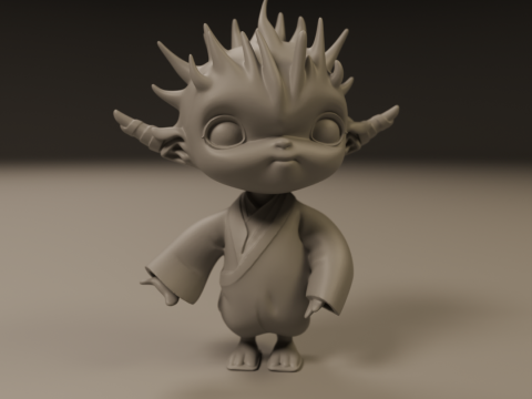 Japanese oni 3D-Druckmodell