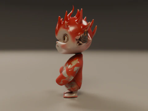 Japanese oni 3D Print Model