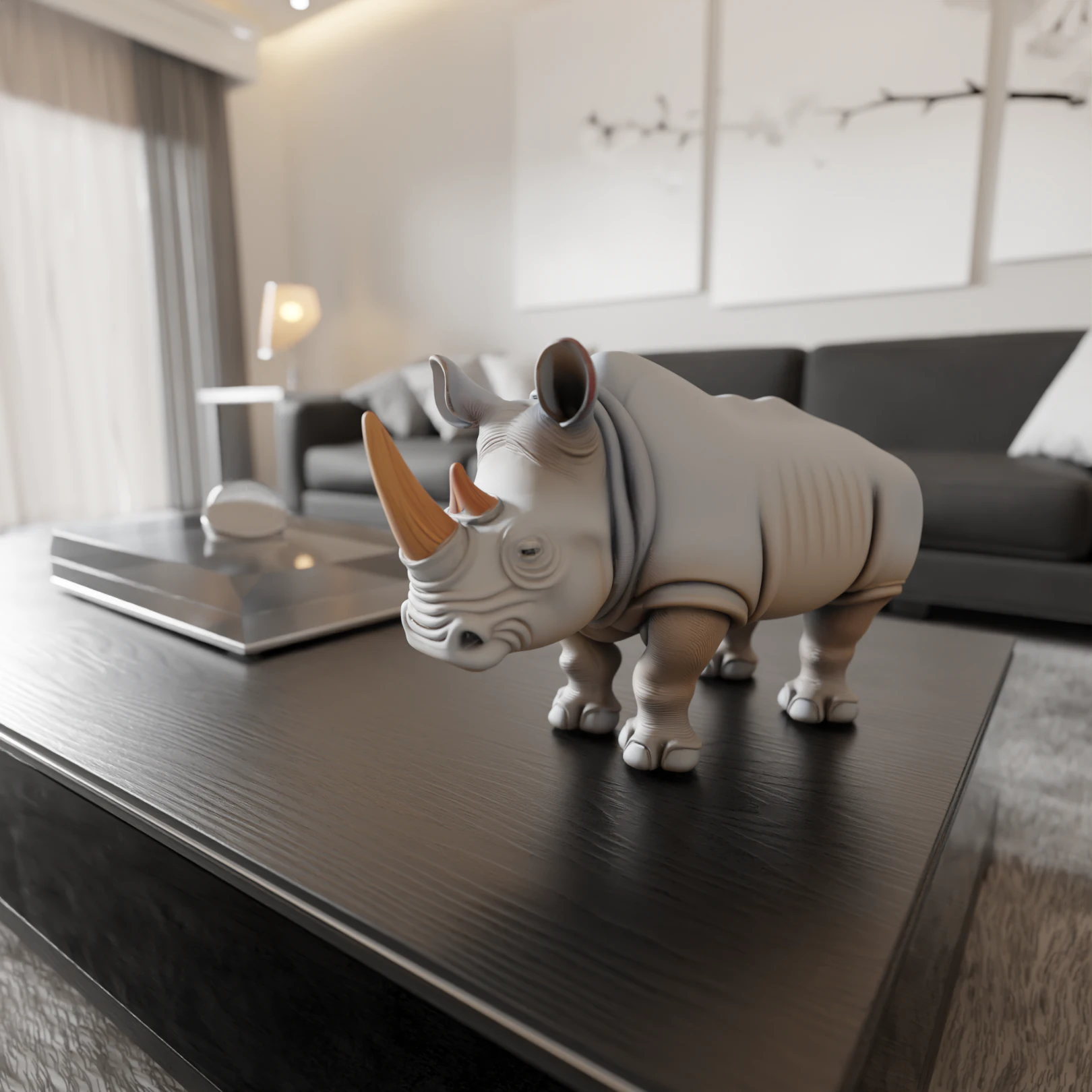 Rhino 3D Print Model .c4d .max .obj .3ds .fbx .stl .blend