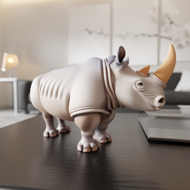 Rhino Model Cetak 3D .c4d .max .obj .3ds .fbx .stl .blend 