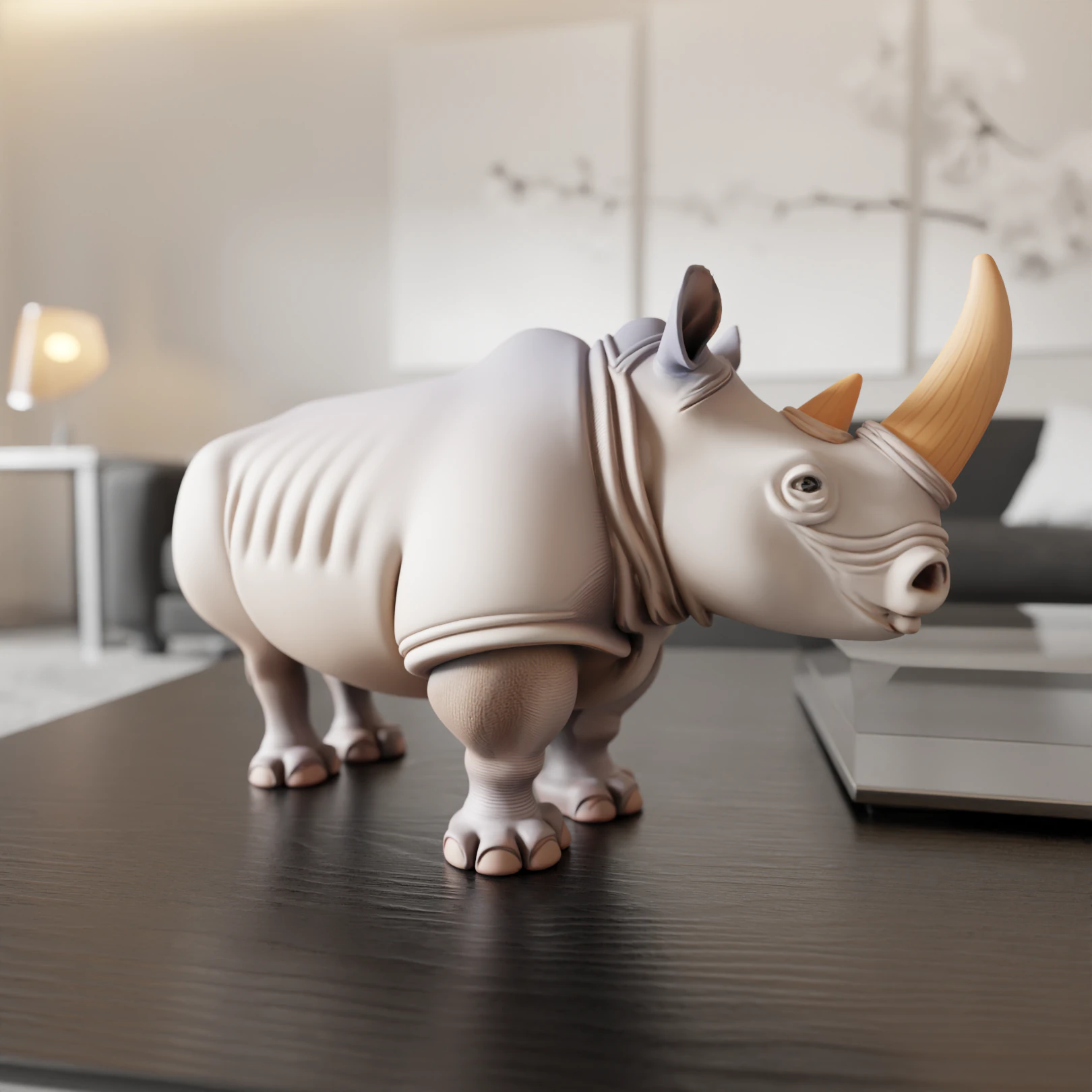 Rhino 3D Print Model .c4d .max .obj .3ds .fbx .stl .blend 