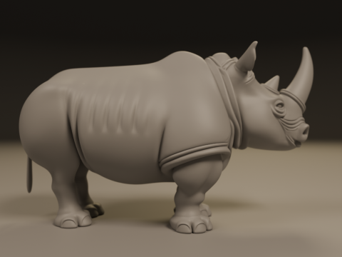 Rhino Model Cetak 3D