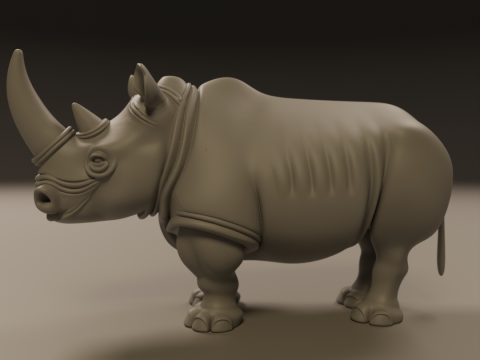 Rhino Model Cetak 3D
