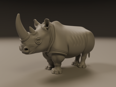 Rhino Model Cetak 3D