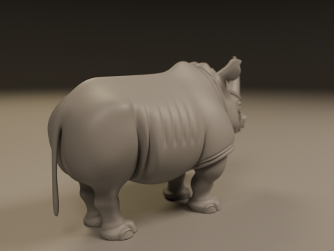 Rhino Model Cetak 3D