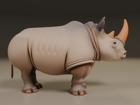 Rhino Model Cetak 3D