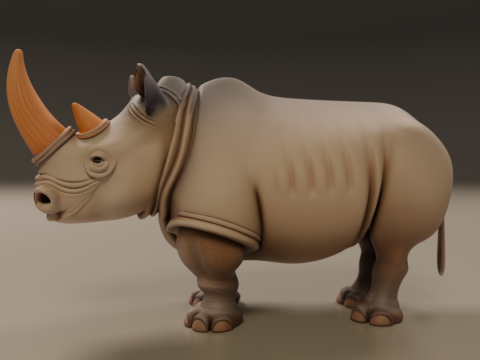 Rhino Model Cetak 3D