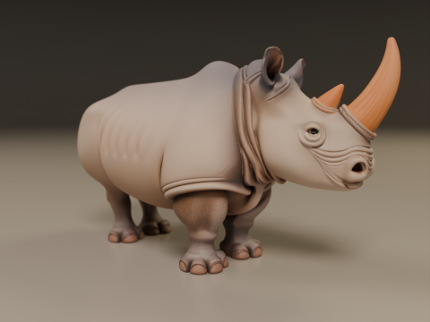 Rhino Model Cetak 3D