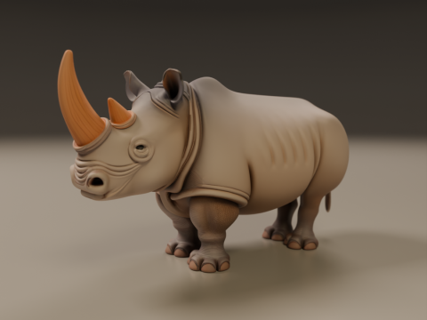 Rhino Model Cetak 3D