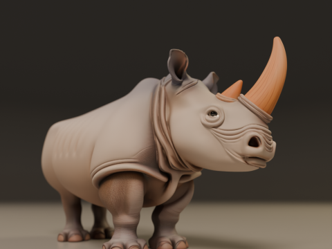 Rhino Model Cetak 3D