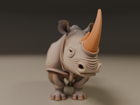 Rhino Model Cetak 3D