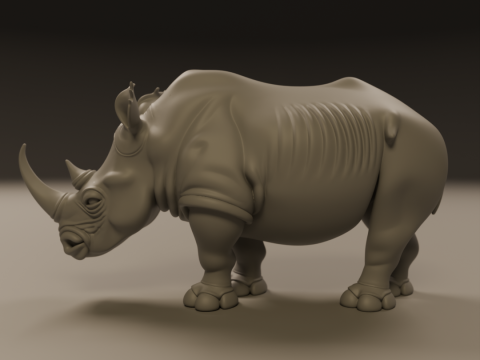 Rhino Modello di stampa 3D