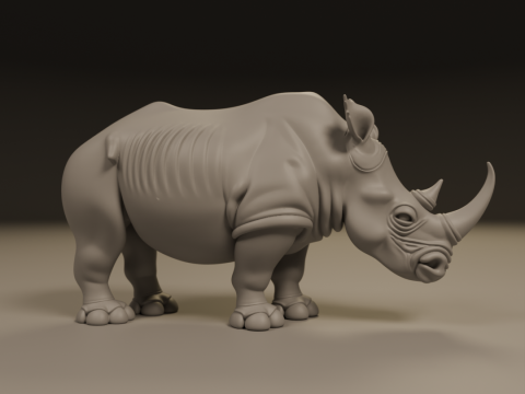 Rhino Modello di stampa 3D