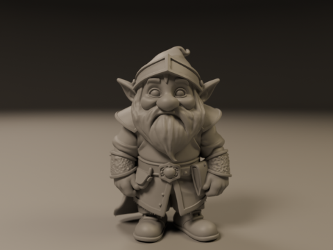 Medieval dwarf 3D Print Model