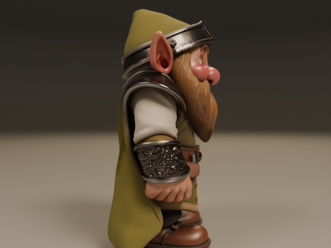 Medieval dwarf 3D Print Model