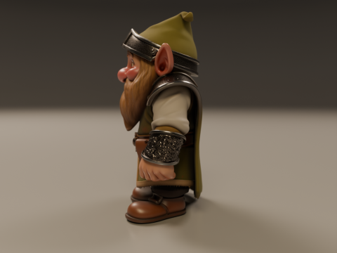 Medieval dwarf 3D Print Model
