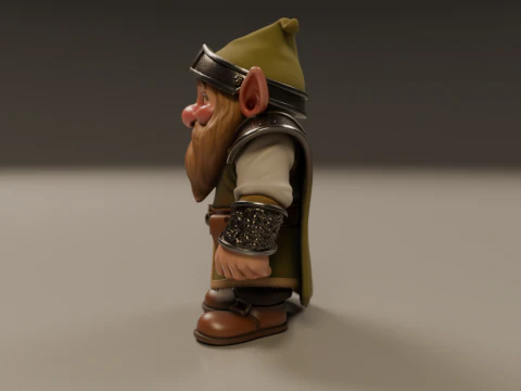 Medieval dwarf 3D Print Model