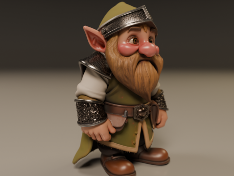 Medieval dwarf 3D Print Model