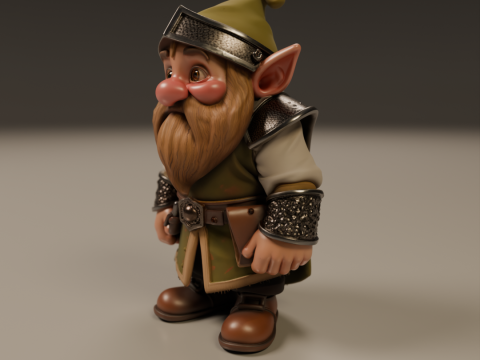 Medieval dwarf 3D Print Model