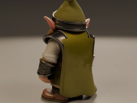 Medieval dwarf 3D Print Model