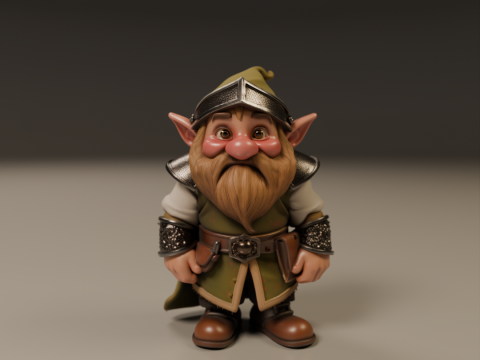 Medieval dwarf 3D Print Model