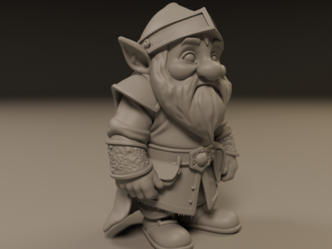Medieval dwarf 3D Print Model
