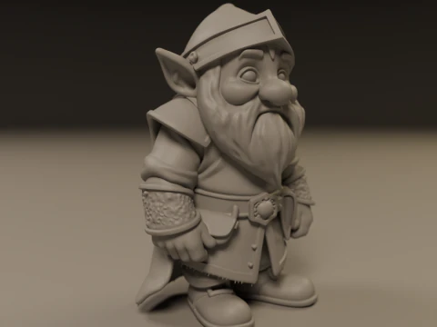 Medieval dwarf 3D Print Model