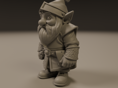 Medieval dwarf 3D Print Model