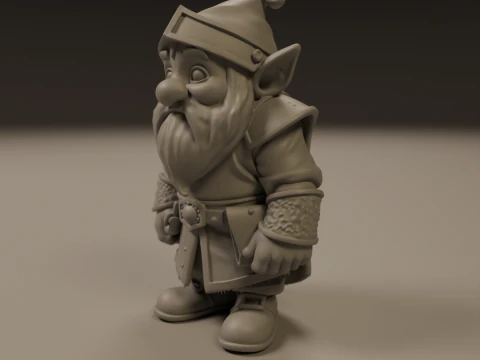 Medieval dwarf 3D Print Model