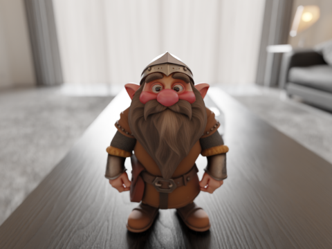 Medieval dwarf 3D Print Model