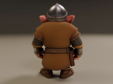 Medieval dwarf 3D Print Model