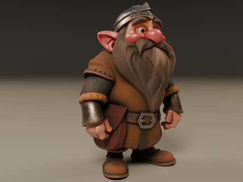 Medieval dwarf 3D Baskı Modeli