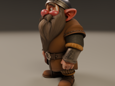 Medieval dwarf 3D Baskı Modeli