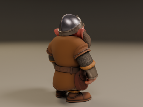 Medieval dwarf 3D Baskı Modeli