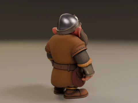 Medieval dwarf 3D Print Model