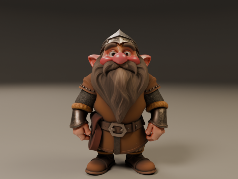 Medieval dwarf 3D Baskı Modeli
